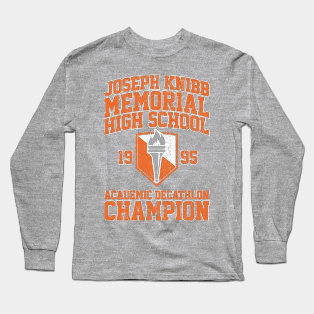 Joseph Knibb Memorial High School Academic Decathlon Champion Long Sleeve T-Shirt by huckblade